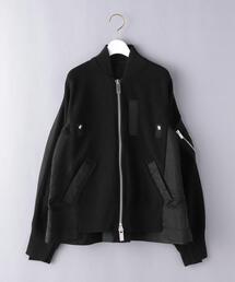 Sacai | ＜sacai（サカイ）＞ツイル ニット ブルゾン ■■■(ブルゾン)