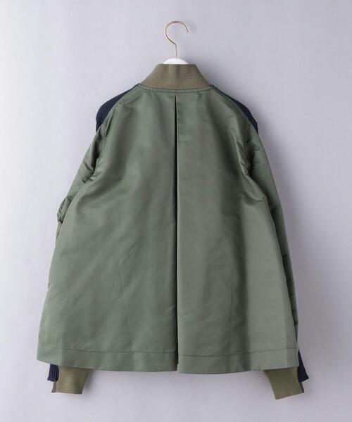 Sacai（サカイ）の「＜sacai（サカイ）＞ツイル ニット ブルゾン ■■■（ブルゾン・レディース・ブラック/ネイビー・1/2）」の3枚目の写真