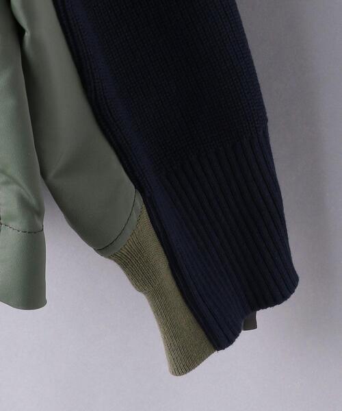 Sacai（サカイ）の「＜sacai（サカイ）＞ツイル ニット ブルゾン ■■■（ブルゾン・レディース・ブラック/ネイビー・1/2）」の5枚目の写真