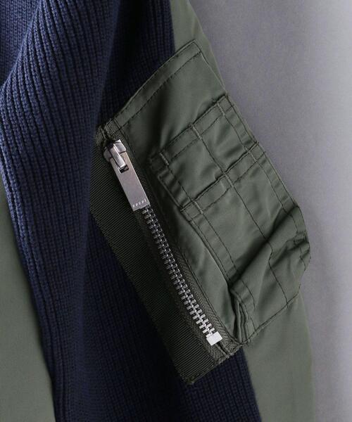 Sacai（サカイ）の「＜sacai（サカイ）＞ツイル ニット ブルゾン ■■■（ブルゾン・レディース・ブラック/ネイビー・1/2）」の9枚目の写真