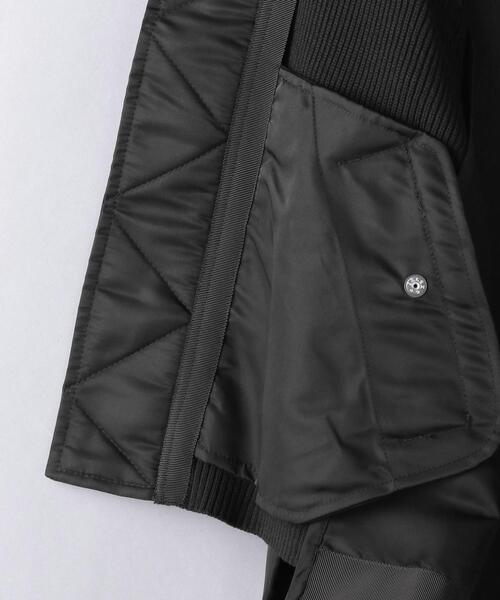 Sacai（サカイ）の「＜sacai（サカイ）＞ツイル ニット ブルゾン ■■■（ブルゾン・レディース・ブラック/ネイビー・1/2）」の12枚目の写真