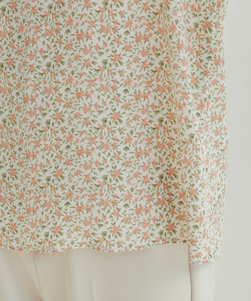 vis-`a-vis（ビサビ）の「【WEB限定】【前後2WAY】花柄＆無地フリルブラウス（シャツ/ブラウス・レディース・ブラック/ブラック系その他/ホワイト系その他/オフホワイト・FREE）」の18枚目の写真