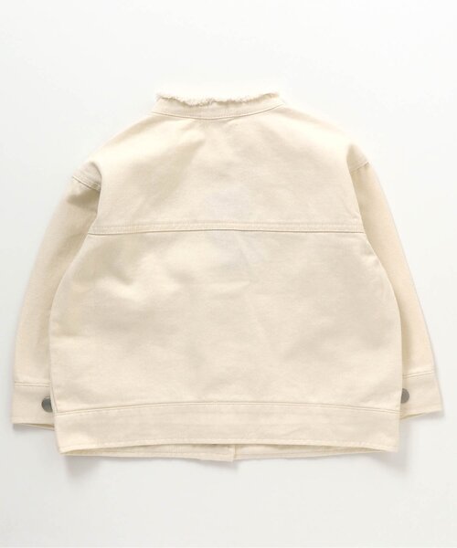 BREEZE(ブリーズ)の「フリルポケットデニムジャケット(デニムジャケット・キッズ・アイボリー/ブルー・120/110/100/90/80/140/130)」の6枚目の写真