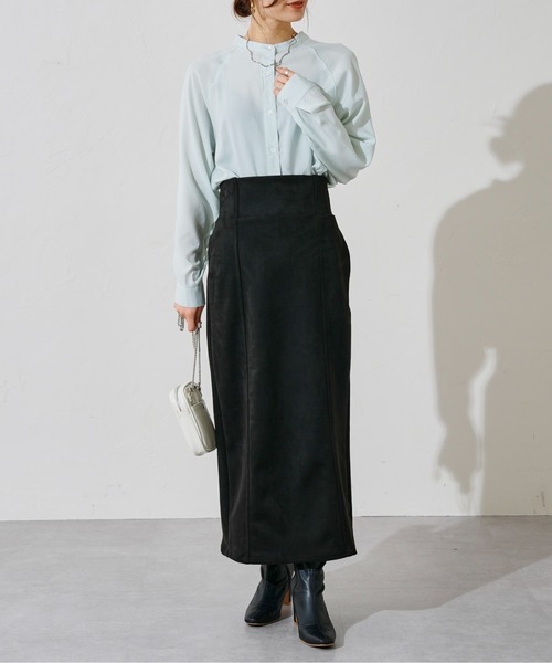 prose verse(プロズヴェール)の「バックフリルラグランシャツ(シャツ/ブラウス・レディース・オフホワイト/グリーン/オレンジ・MEDIUM)」の5枚目の写真