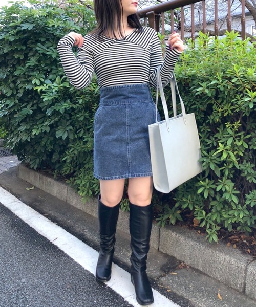 OLIVE des OLIVE（オリーブデオリーブ）の「セーラーカラーリブニット（ニット/セーター・レディース・ブラック/グレー/オフホワイト・FREE）」の14枚目の写真