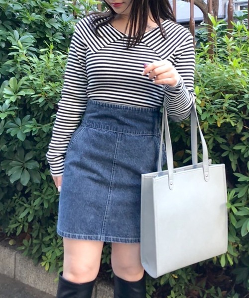 OLIVE des OLIVE（オリーブデオリーブ）の「セーラーカラーリブニット（ニット/セーター・レディース・ブラック/グレー/オフホワイト・FREE）」の17枚目の写真