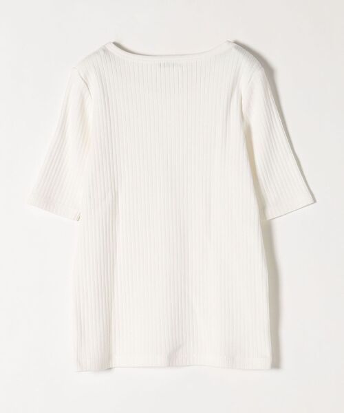SHIPS any(シップス エニィ)の「SHIPS any:〈ウォッシャブル〉テレコ ハーフ スリーブ TEE◇(Tシャツ/カットソー・レディース・ホワイト/ブラック/カーキ/オレンジ/その他・ONE SIZE)」の8枚目の写真