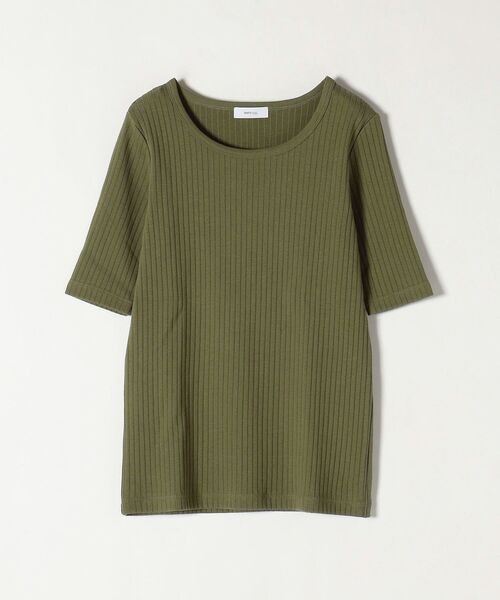SHIPS any(シップス エニィ)の「SHIPS any:〈ウォッシャブル〉テレコ ハーフ スリーブ TEE◇(Tシャツ/カットソー・レディース・ホワイト/ブラック/カーキ/オレンジ/その他・ONE SIZE)」の14枚目の写真