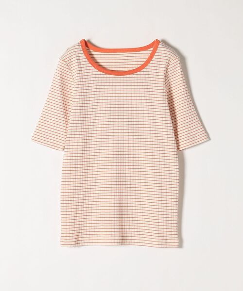 SHIPS any(シップス エニィ)の「SHIPS any:〈ウォッシャブル〉テレコ ハーフ スリーブ TEE◇(Tシャツ/カットソー・レディース・ホワイト/ブラック/カーキ/オレンジ/その他・ONE SIZE)」の16枚目の写真
