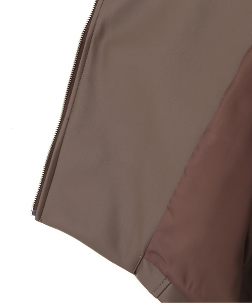 JILL by JILL STUART(ジルバイジルスチュアート)の「◇ライダースジャケット(ライダースジャケット・レディース・ブラウン/ホワイト・SMALL/MEDIUM)」の11枚目の写真