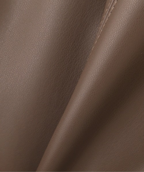 JILL by JILL STUART(ジルバイジルスチュアート)の「◇ライダースジャケット(ライダースジャケット・レディース・ブラウン/ホワイト・SMALL/MEDIUM)」の4枚目の写真