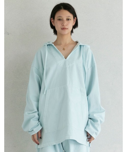 Little sunny bite（リトルサニーバイト）の「Original denim mexican parker（パーカー・レディース・ホワイト/サックスブルー/ピンク/インディゴブルー・SMALL/MEDIUM）」の3枚目の写真