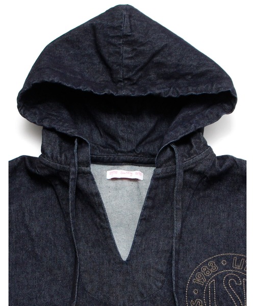 Little sunny bite（リトルサニーバイト）の「Original denim mexican parker（パーカー・レディース・ホワイト/サックスブルー/ピンク/インディゴブルー・SMALL/MEDIUM）」の6枚目の写真