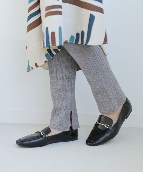 LAKOLE（ラコレ）の「12Gノベルティリブレギンスパンツ / 264037（レギンス/スパッツ・レディース・ブラック/グレー/アイボリー・SMALL/MEDIUM）」の2枚目の写真