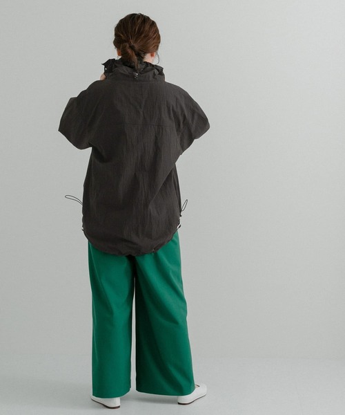 LAATO(ラート)の「ANORAK JACKET(ブルゾン・レディース・ブラック/オフホワイト・FREE)」の10枚目の写真