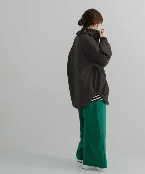 LAATO(ラート)の「ANORAK JACKET(ブルゾン・レディース・ブラック/オフホワイト・FREE)」の11枚目の写真