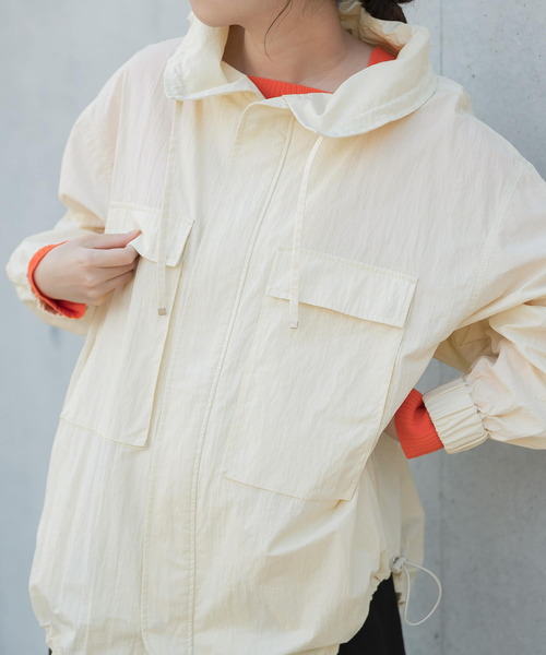 LAATO(ラート)の「ANORAK JACKET(ブルゾン・レディース・ブラック/オフホワイト・FREE)」の13枚目の写真