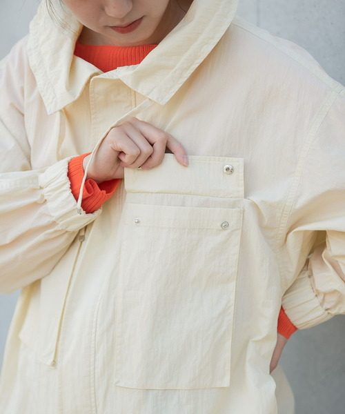 LAATO(ラート)の「ANORAK JACKET(ブルゾン・レディース・ブラック/オフホワイト・FREE)」の14枚目の写真