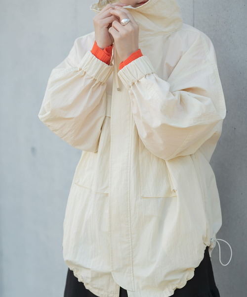 LAATO(ラート)の「ANORAK JACKET(ブルゾン・レディース・ブラック/オフホワイト・FREE)」の15枚目の写真