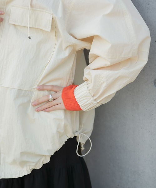 LAATO(ラート)の「ANORAK JACKET(ブルゾン・レディース・ブラック/オフホワイト・FREE)」の16枚目の写真