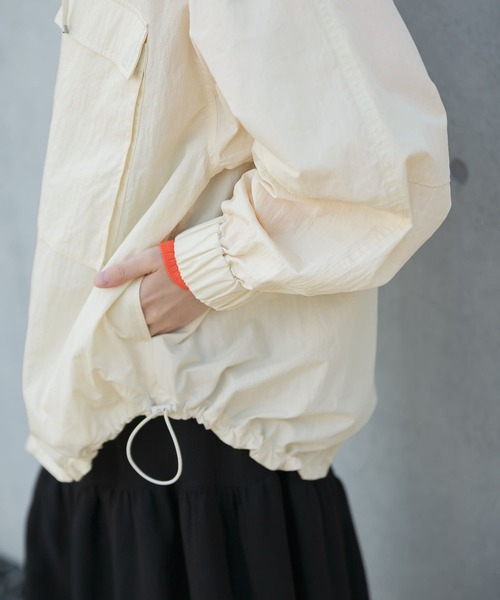 LAATO(ラート)の「ANORAK JACKET(ブルゾン・レディース・ブラック/オフホワイト・FREE)」の17枚目の写真