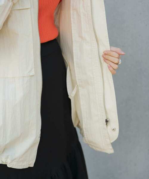 LAATO(ラート)の「ANORAK JACKET(ブルゾン・レディース・ブラック/オフホワイト・FREE)」の19枚目の写真