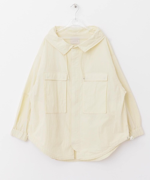 LAATO(ラート)の「ANORAK JACKET(ブルゾン・レディース・ブラック/オフホワイト・FREE)」の22枚目の写真