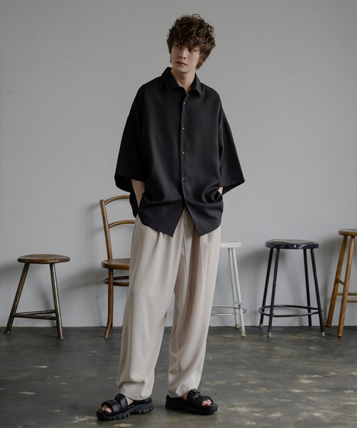 KUUUPY（クーピー）の「Basic Regular Collar Shirts - ベーシックレギュラーカラーシャツ（シャツ/ブラウス・メンズ・ライトグレー/ライトブルー/ブラック・SMALL/MEDIUM/LARGE）」の7枚目の写真