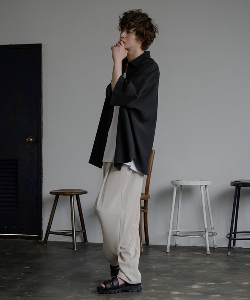 KUUUPY（クーピー）の「Basic Regular Collar Shirts - ベーシックレギュラーカラーシャツ（シャツ/ブラウス・メンズ・ライトグレー/ライトブルー/ブラック・SMALL/MEDIUM/LARGE）」の14枚目の写真