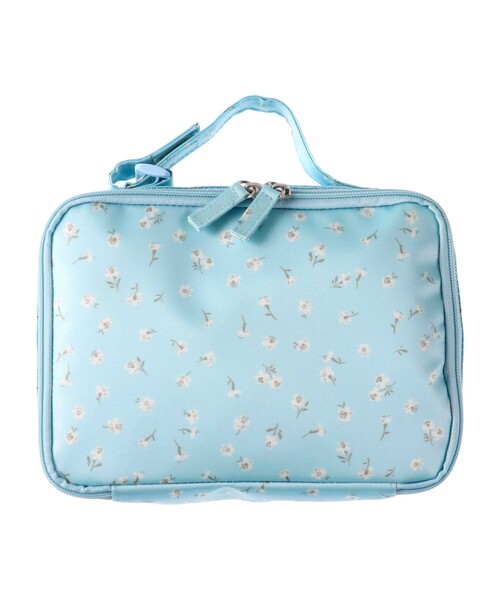 BRANSHES(ブランシェス)の「小花柄おむつポーチ(その他ベビー用品・キッズ・サックスブルー/ピンク・FREE)」の2枚目の写真
