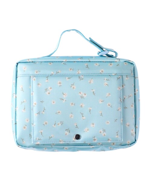 BRANSHES(ブランシェス)の「小花柄おむつポーチ(その他ベビー用品・キッズ・サックスブルー/ピンク・FREE)」の3枚目の写真