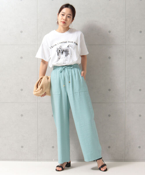 fredy emue（フレディエミュ）の「ツイルイージーパンツ（その他パンツ・レディース・サックスブルー/カーキ/ブラック・36/38）」の7枚目の写真