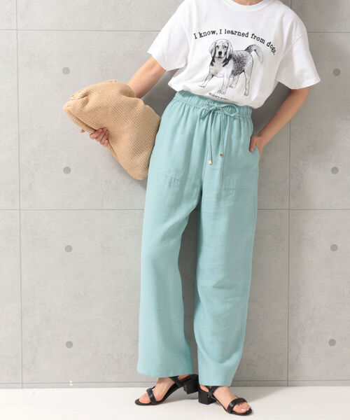 fredy emue（フレディエミュ）の「ツイルイージーパンツ（その他パンツ・レディース・サックスブルー/カーキ/ブラック・36/38）」の11枚目の写真