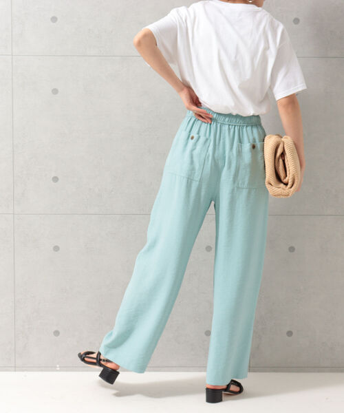 fredy emue（フレディエミュ）の「ツイルイージーパンツ（その他パンツ・レディース・サックスブルー/カーキ/ブラック・36/38）」の12枚目の写真