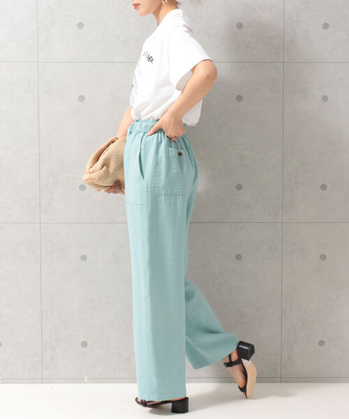 fredy emue（フレディエミュ）の「ツイルイージーパンツ（その他パンツ・レディース・サックスブルー/カーキ/ブラック・36/38）」の13枚目の写真