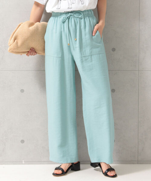 fredy emue（フレディエミュ）の「ツイルイージーパンツ（その他パンツ・レディース・サックスブルー/カーキ/ブラック・36/38）」の14枚目の写真