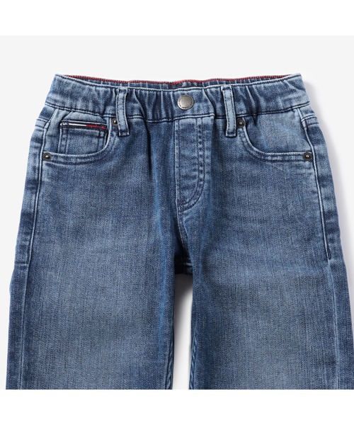 TOMMY HILFIGER（トミーヒルフィガー）の「ストレートジーンズ（デニムパンツ・キッズ・ブルー・90cm/110cm/100cm/120cm）」の3枚目の写真