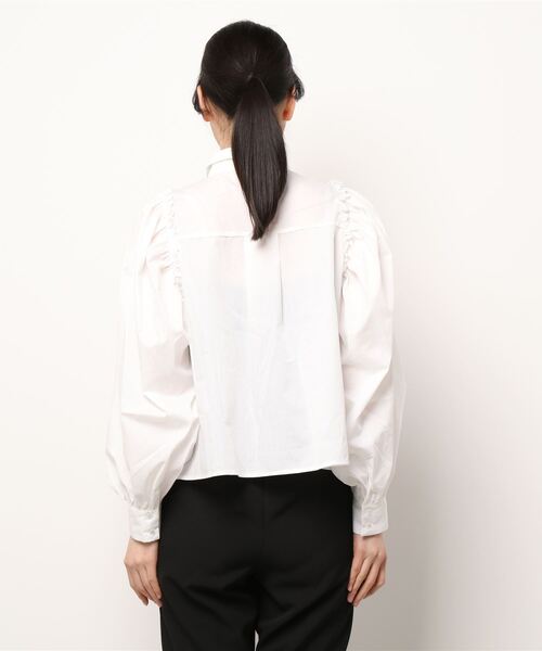 frunco(フランコ)の「チェリー刺しゅうブラウス(シャツ/ブラウス・レディース・ホワイト/ブラック・FREE)」の4枚目の写真