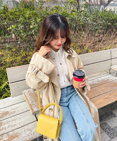 frunco(フランコ)の「チェリー刺しゅうブラウス(シャツ/ブラウス・レディース・ホワイト/ブラック・FREE)」の12枚目の写真