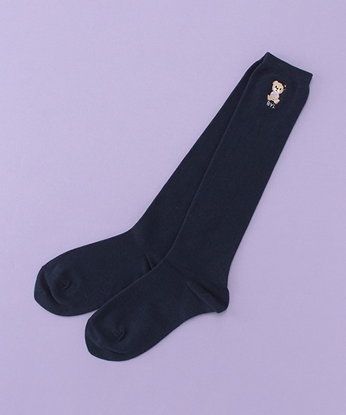 by LOVEiT（バイラビット）の「ハイソックス【日本製】（ソックス/靴下・キッズ・ネイビー/グレー/オフホワイト/ブラック・M/LL/L/S）」の4枚目の写真