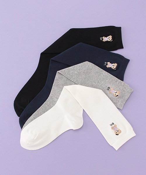 by LOVEiT（バイラビット）の「ハイソックス【日本製】（ソックス/靴下・キッズ・ネイビー/グレー/オフホワイト/ブラック・M/LL/L/S）」の6枚目の写真