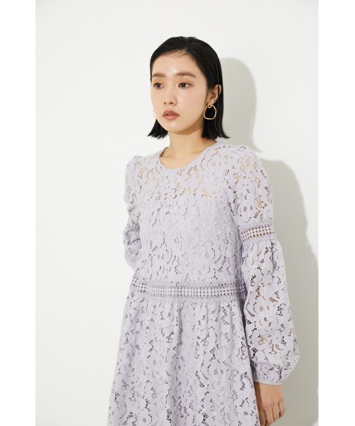 rienda（リエンダ）の「レースティアードミニワンピース（ワンピース・レディース・ライトパープル/ホワイト/ブラック・SMALL/MEDIUM）」の13枚目の写真