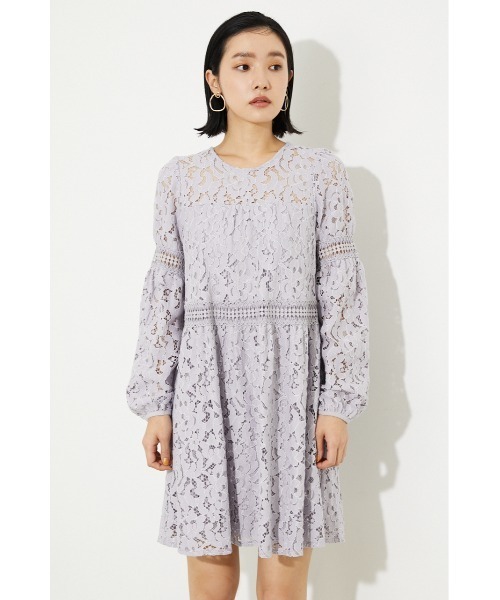rienda（リエンダ）の「レースティアードミニワンピース（ワンピース・レディース・ライトパープル/ホワイト/ブラック・SMALL/MEDIUM）」の16枚目の写真