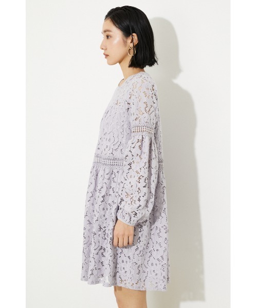 rienda（リエンダ）の「レースティアードミニワンピース（ワンピース・レディース・ライトパープル/ホワイト/ブラック・SMALL/MEDIUM）」の17枚目の写真