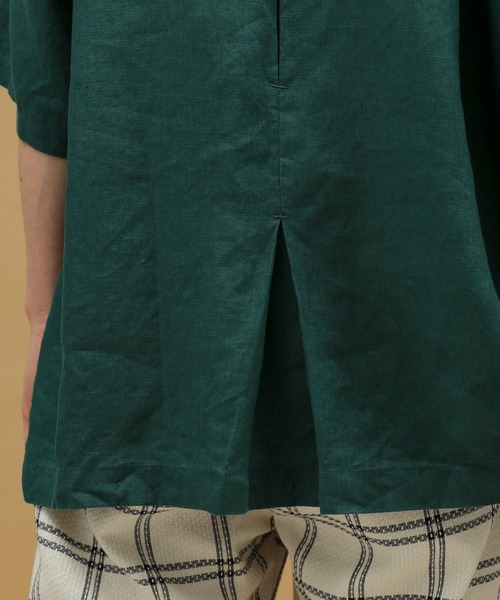 NANO universe（ナノユニバース）の「LB.03/リネンインタックオープンカラーシャツ（シャツ/ブラウス・メンズ・ホワイト/ブラック/グリーン/その他1・S/L/M）」の11枚目の写真