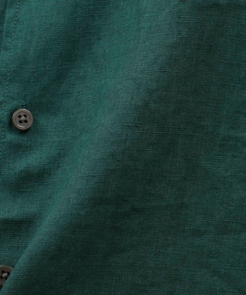 NANO universe（ナノユニバース）の「LB.03/リネンインタックオープンカラーシャツ（シャツ/ブラウス・メンズ・ホワイト/ブラック/グリーン/その他1・S/L/M）」の12枚目の写真