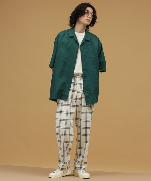 NANO universe（ナノユニバース）の「LB.03/リネンインタックオープンカラーシャツ（シャツ/ブラウス・メンズ・ホワイト/ブラック/グリーン/その他1・S/L/M）」の19枚目の写真