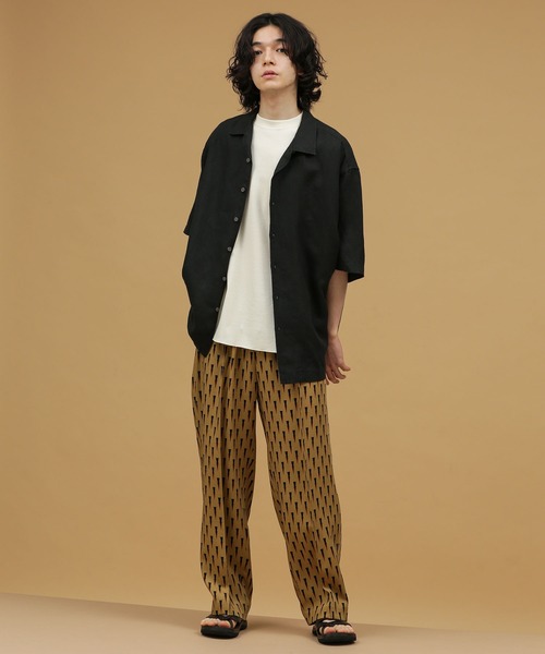 NANO universe（ナノユニバース）の「LB.03/リネンインタックオープンカラーシャツ（シャツ/ブラウス・メンズ・ホワイト/ブラック/グリーン/その他1・S/L/M）」の22枚目の写真