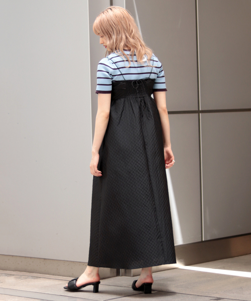 JOINT WORKS（ジョイントワークス）の「J-キルトジャカードキャミドレス（ワンピース・レディース・ブラック・FREE）」の3枚目の写真