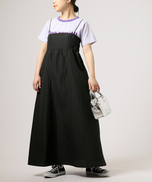 JOINT WORKS（ジョイントワークス）の「J-キルトジャカードキャミドレス（ワンピース・レディース・ブラック・FREE）」の5枚目の写真